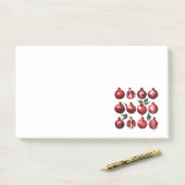 Granaatappel Aquarel Kunst Post-it® Notes (Op bureau)