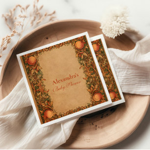  granaatappel Art Nouveau Baby shower Servet
