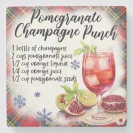 Granaatappel Champagne Punch Recept Onderzetter
