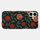 Granaatappel en gebladerte patroon Case-Mate iPhone case (Achterkant (horizontaal))