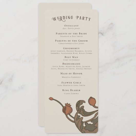  granaatappel fans programma (Voorkant / Achterkant)