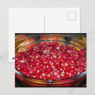 Granaatappel Fruit in Kom Briefkaart