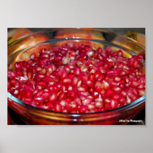 Granaatappel Fruit in Kom Poster