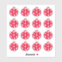 Granaatappel Fruit Painted Sticker