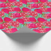 Granaatappel geschilderd inpakpapier (Hoek)