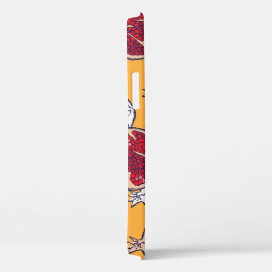 Granaatappel getekend: Handgemaakt  patroon Case-Mate iPhone Case (Achterkant / Rechts)