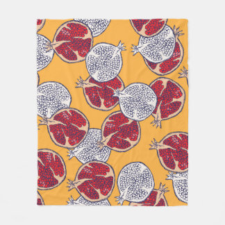Granaatappel getekend: Handgemaakt patroon Fleece Deken