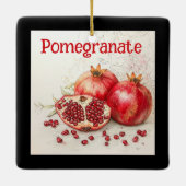 Granaatappel keramische ornament (Achterkant)