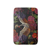 Granaatappel kraan Rozen: borduurwerk kunst Badmat (Voorkant Verticaal)