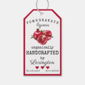 Granaatappel likeurfles Hang Label | Cadeaulabel (Voorkant)