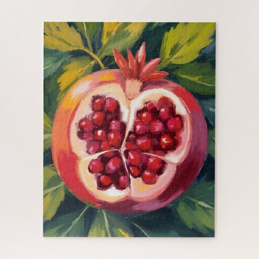 Granaatappel Pitten | Fruit Schilderij Legpuzzel (Verticaal)