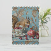 Granaatappel - Platte uitnodiging: 12,7 cm x 17,8  Save The Date (Staand voorkant)