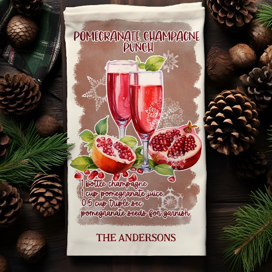 Granaatappel Punch Kerstcocktail recept Theedoek