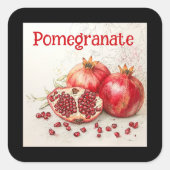 Granaatappel sticker (Voorkant)
