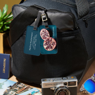 Granaatappel Vegan Fruit Gourmet Foodie Souvenir Bagagelabel