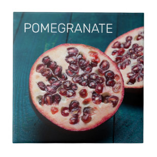 Granaatappel Vegan Fruit Gourmet Foodie Souvenir Tegeltje