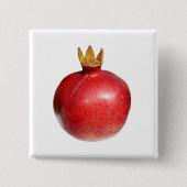 Granaatappel Vierkante Button 5,1 Cm (Voorkant)