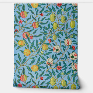 Granaatappel William Morris originele blauwe Wallp Behang