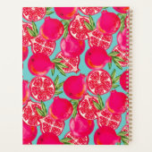 Granaatappelgeschilderd monogram Notitieboek (Achterkant)