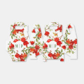 Granaatappels aquarelthema Felle kleuren Bedankdoosjes (Uitgevouwen)