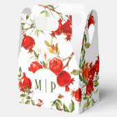 Granaatappels aquarelthema Felle kleuren Bedankdoosjes (Geopend)