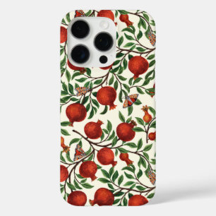 Granaatappels en Bella Moths op gebroken wit iPhone 16 Pro Hoesje