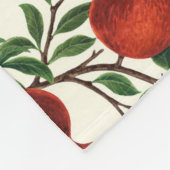 Granaatappels en Bella Moths op gebroken wit Fleece Deken (Hoek)