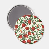 Granaatappels en Bella Moths op gebroken wit Magneet (Voorkant / Achterkant)