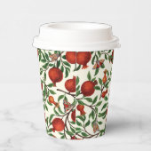 Granaatappels en Bella Moths op gebroken wit Papieren Bekers (Rechts)
