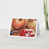 Granaatappels en mes kaart (Voorkant)