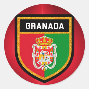 Granada Flag Ronde Sticker