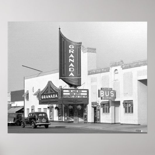 Granada Movie Theater, 1938. foto Poster (Voorkant)