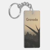 Granada souvenir Rechthoek (dubbelzijdig) Sleutelh Sleutelhanger (Voorkant Links)