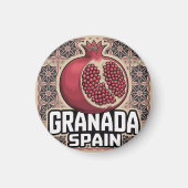 Granada Spanje Granaatappel Sticker Magneet (Voorkant)