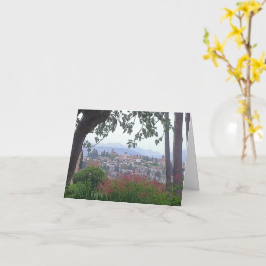 Granada, Spanje Kaart (Gele Bloem)