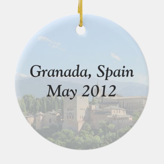 Granada, Spanje Ornament (Achterkant)