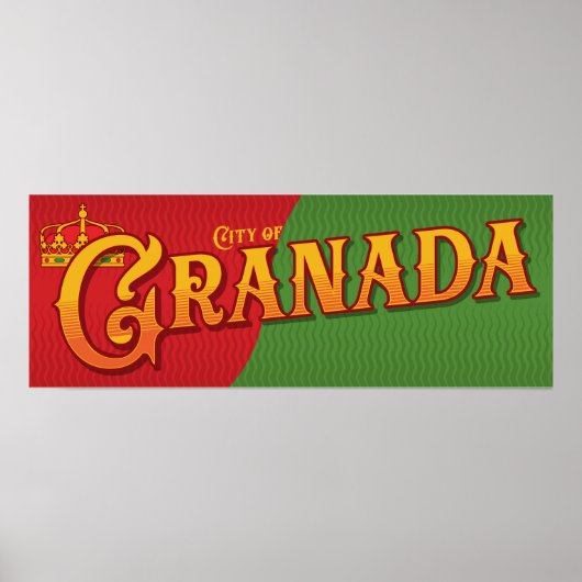 Granada Spanje Poster (Voorkant)