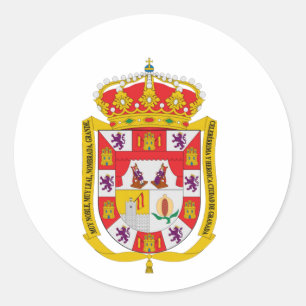 Granada (Spanje) Wapenstoofpot Ronde Sticker