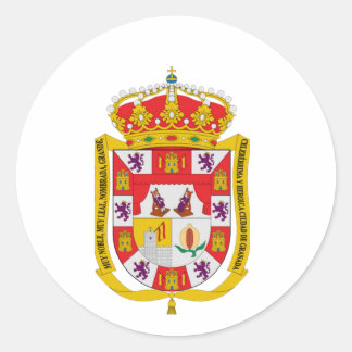 Granada (Spanje) Wapenstoofpot Ronde Sticker