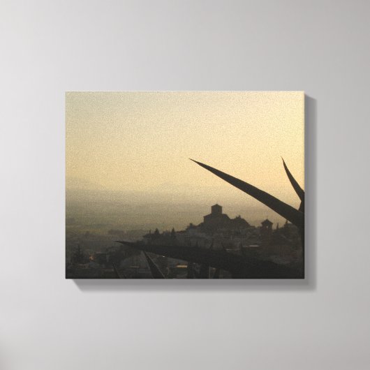 Granada stad Spanje foto Single Canvas Afdruk (Voorkant)