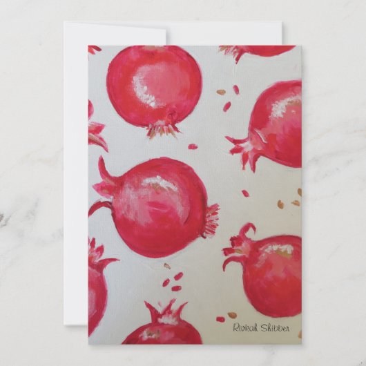 Granatäpple Bedankkaart (Voorkant)