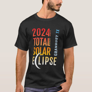 Granbury Texas TX Totale Zonsverduistering 2024 5 T-shirt