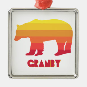 Granby Colorado Regenboogbeer Metalen Ornament