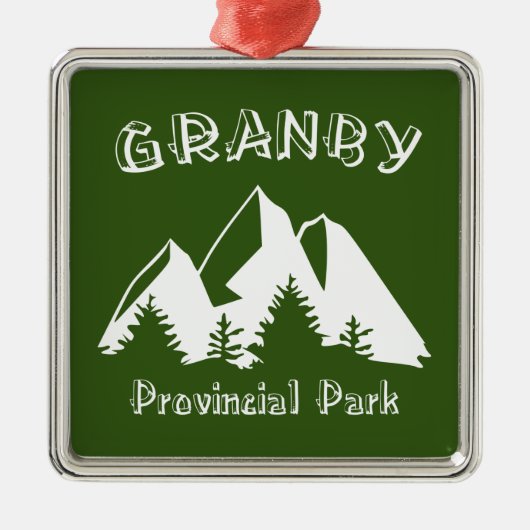 Granby Provincial Park Metalen Ornament (Voorkant)
