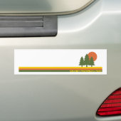 Granby Provincial Park Pine Trees Sun Bumpersticker (Op auto)
