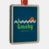 Granby Provincial Park Retro Metalen Ornament (Rechts)