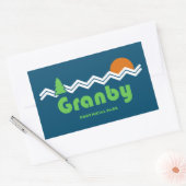 Granby Provincial Park Retro Rechthoekige Sticker (Envelop)
