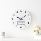 Grand 10,75" fait sur commande horloge murale (Maison)