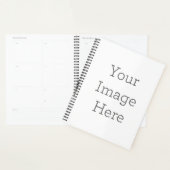 Standard (21,6 cm x 28 cm), Couverture souple Couverture, Noire Planificateur en spirale (Devant avec enveloppe)