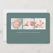 Grand accueil | Faire-part de naissance photo (Dos)